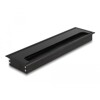 Przepust kablowy z paskiem szczotkowym do montażu w stole 300 x 80 x 28 mm czarny Delock 66858
