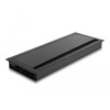 Przepust kablowy z paskiem szczotkowym do montażu w stole 300 x 120 x 28 mm czarny Delock 66859