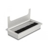 Przepust kablowy z paskiem szczotkowym do montażu w stole 160 x 80 x 28 mm srebrny Delock 66861
