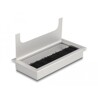 Przepust kablowy z paskiem szczotkowym do montażu w stole 160 x 80 x 28 mm srebrny Delock 66861
