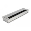 Przepust kablowy z paskiem szczotkowym do montażu w stole 280 x 80 x 28 mm srebrny Delock 66862