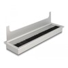 Przepust kablowy z paskiem szczotkowym do montażu w stole 280 x 80 x 28 mm srebrny Delock 66862