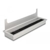 Przepust kablowy z paskiem szczotkowym do montażu w stole 280 x 80 x 28 mm srebrny Delock 66862