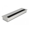 Przepust kablowy z paskiem szczotkowym do montażu w stole 300 x 80 x 28 mm srebrny Delock 66863