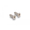 Przepust kablowy z paskiem szczotkowym oraz 2 gniazdami Keystone RJ45 Cat.6, aluminiowy Delock 66896