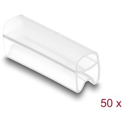 Oznaczniki kablowe do kabli o średnicy 1,5–2,5 mm przezroczyste 50 sztuk Delock 80949