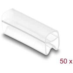 Oznaczniki kablowe do kabli o średnicy 1,5–2,5 mm przezroczyste 50 sztuk Delock 80949