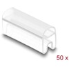 Oznaczniki kablowe do kabli o średnicy 2–4 mm przezroczyste 50 sztuk Delock 80950