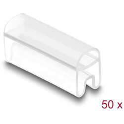 Oznaczniki kablowe do kabli o średnicy 2–4 mm przezroczyste 50 sztuk Delock 80950
