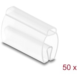 Oznaczniki kablowe do kabli o średnicy 6–10 mm przezroczyste 50 sztuk Delock 80952