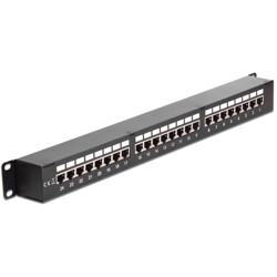 Patch Panel 19" prosty 24-portowy Cat.6 Delock 43295 Patch Panel 19" prosty 24-portowy Cat.6 Delock 43295