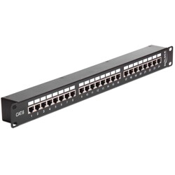 Patch Panel 19" prosty 24-portowy Cat.6 Delock 43295