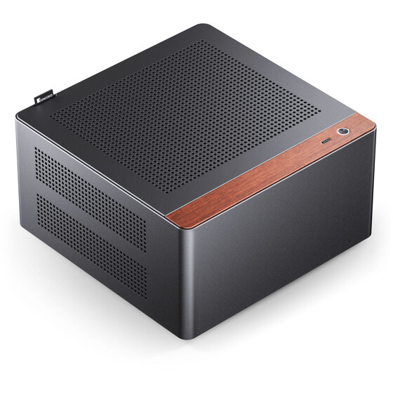 Jonsbo NV10 Black SFF ultrakompaktowa obudowa mini-ITX z aluminium i drewnem