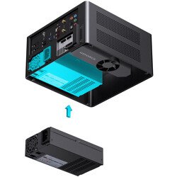 Jonsbo NV10 Black SFF ultrakompaktowa obudowa mini-ITX z aluminium i drewnem