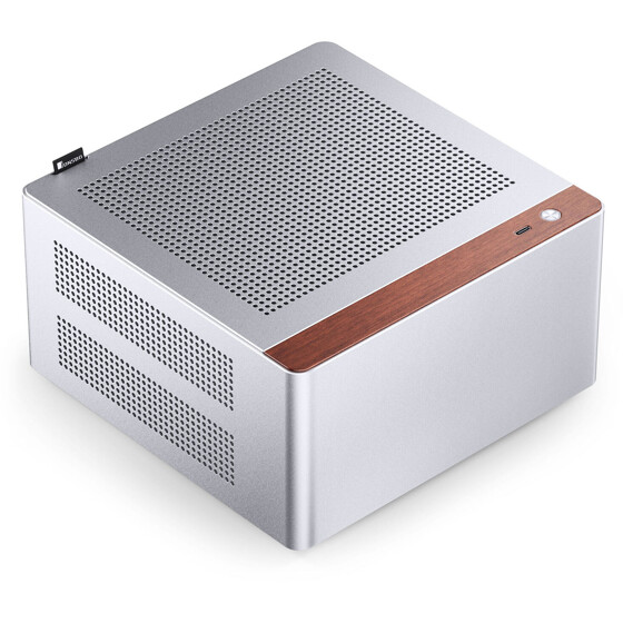 Jonsbo NV10 Silver SFF ultrakompaktowa obudowa mini-ITX z aluminium i drewnem