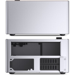 Jonsbo NV10 Silver SFF ultrakompaktowa obudowa mini-ITX z aluminium i drewnem