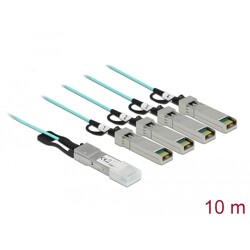 Aktywny optyczny kabel QSFP+ do 4 x SFP+ 10m Delock 84073