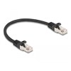 Kabel F/UTP RJ50 10-pinowy męski-męski 0,25m czarny Delock 80185