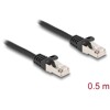 Kabel F/UTP RJ50 10-pinowy męski-męski 0,5m czarny Delock 80186