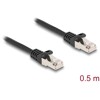 Kabel F/UTP RJ50 10-pinowy męski-męski 0,5m czarny Delock 80186
