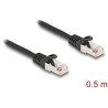 Kabel F/UTP RJ50 10-pinowy męski-męski 0,5m czarny Delock 80186