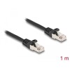 Kabel F/UTP RJ50 10-pinowy męski-męski 1m czarny Delock 80187