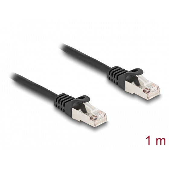 Kabel F/UTP RJ50 10-pinowy męski-męski 1m czarny Delock 80187