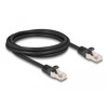 Kabel F/UTP RJ50 10-pinowy męski-męski 2m czarny Delock 80188
