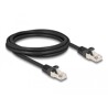 Kabel F/UTP RJ50 10-pinowy męski-męski 2m czarny Delock 80188