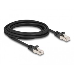 Kabel F/UTP RJ50 10-pinowy męski-męski 3m czarny Delock 80189