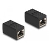 Adapter RJ50 10-pinowy żeński-żeński czarny Delock 87991