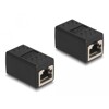 Adapter RJ50 10-pinowy żeński-żeński czarny Delock 87991