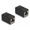 Adapter RJ50 10-pinowy żeński-żeński czarny Delock 87991