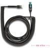 Kabel spiralny RJ50 10-pinowy męski-PoweredUSB 12 V męski 3m czarny Delock 87995