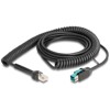 Kabel spiralny RJ50 10-pinowy męski-PoweredUSB 12 V męski 3m czarny Delock 87995