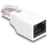 Adapter RJ50 10-pinowy męski-żeński biały Delock 88002