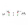 Kabel skanera kodów RJ50 10-pinowy-USB 2.0 Typ-A 2m Delock 90599