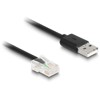 Kabel spiralny do skanera kodów RJ50 6-pinowy-USB 2.0 Typu-A 2m Delock 90601