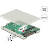 Konwerter 2.5&quot; SATA Express / U.2 - 1x M.2 / 1x mSATA z obudową 9,5 mm Delock 62786