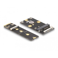 Konwerter M.2 B+M męski - 1x Mini PCIe Slot połówkowy / pełny z elastycznym kablem Delock 64221 Konwerter M.2 B+M męski - 1x Mini PCIe Slot połówkowy / pełny z elastycznym kablem Delock 64221