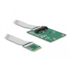 Konwerter M.2 A+E męski - 1x Mini PCIe Slot połówkowy / pełny z elastycznym kablem Delock 62848
