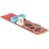 Konwerter M.2 B+M męski - 1x 6-pinowa listwa USB 5 Gbps Delock 62842
