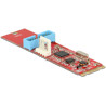 Konwerter M.2 B+M męski - 1x 6-pinowa listwa USB 5 Gbps Delock 62842