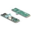 Konwerter M.2 B+M męski - 2x gniazdo USB Typ-A żeńskie 5 Gbps z kablem 50 cm Delock 61065
