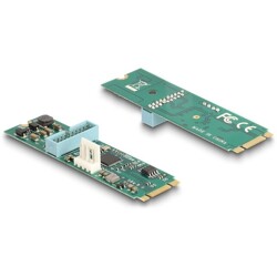 Konwerter M.2 B+M męski - 2x gniazdo USB Typ-A żeńskie 5 Gbps z kablem 50 cm Delock 61065 Konwerter M.2 B+M męski - 2x gniazdo USB Typ-A żeńskie 5 Gbps z kablem 50 cm Delock 61065