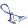 Konwerter M.2 B+M męski - 2x gniazdo USB Typ-A żeńskie 5 Gbps z kablem 50 cm Delock 61065