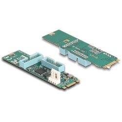 Konwerter M.2 B+M męski - 4x gniazdo USB Typ-A żeńskie 5 Gbps z kablem 50 cm Delock 61066 Konwerter M.2 B+M męski - 4x gniazdo USB Typ-A żeńskie 5 Gbps z kablem 50 cm Delock 61066