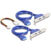 Konwerter M.2 B+M męski - 4x gniazdo USB Typ-A żeńskie 5 Gbps z kablem 50 cm Delock 61066