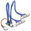 Konwerter M.2 B+M męski - 4x gniazdo USB Typ-A żeńskie 5 Gbps z kablem 50 cm Delock 61066