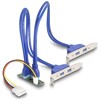 Konwerter M.2 B+M męski - 4x gniazdo USB Typ-A żeńskie 5 Gbps z kablem 50 cm Delock 61066